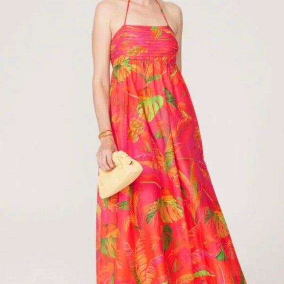 FARM Rio Orange Ombre Forest Maxi Dress - Picture 2 of 6